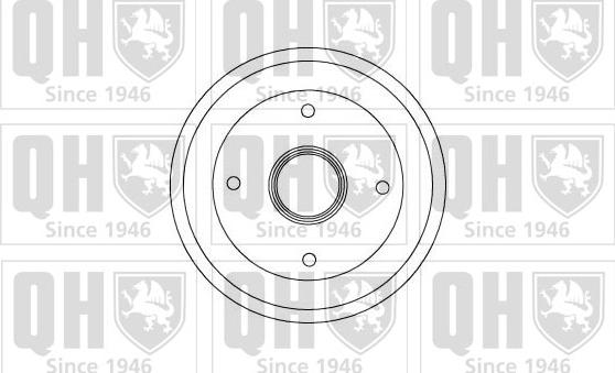 Quinton Hazell BDR501 - Тормозной барабан unicars.by