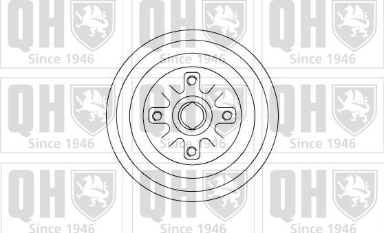 Quinton Hazell BDR531 - Тормозной барабан unicars.by