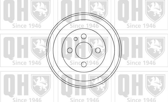 Quinton Hazell BDR151 - Тормозной барабан unicars.by