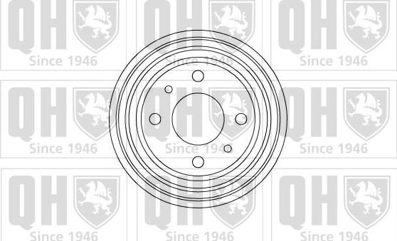 Quinton Hazell BDR115 - Тормозной барабан unicars.by