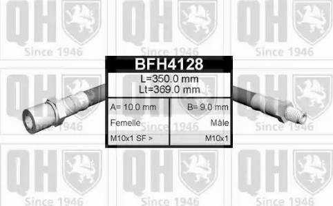 Quinton Hazell BFH4128 - Тормозной шланг unicars.by