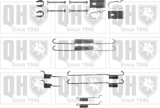 Quinton Hazell BFK454 - Комплектующие, барабанный тормозной механизм unicars.by