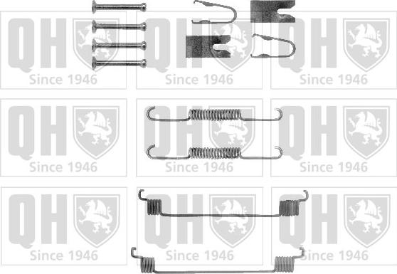 Quinton Hazell BFK418 - Комплектующие, барабанный тормозной механизм unicars.by