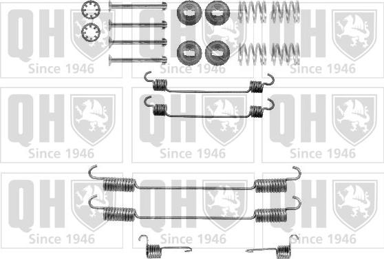 Quinton Hazell BFK390 - Комплектующие, барабанный тормозной механизм unicars.by