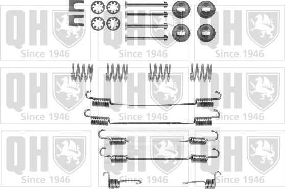 Quinton Hazell BFK393 - Комплектующие, барабанный тормозной механизм unicars.by