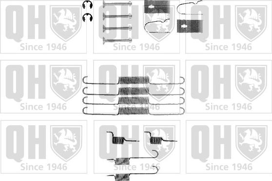 Quinton Hazell BFK342 - Комплектующие, барабанный тормозной механизм unicars.by