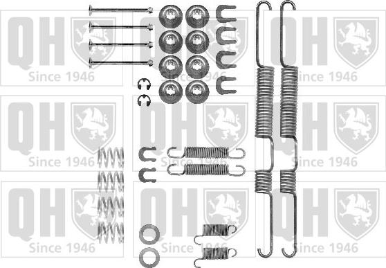 Quinton Hazell BFK354 - Комплектующие, барабанный тормозной механизм unicars.by