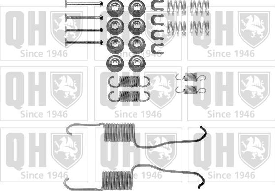 Quinton Hazell BFK374 - Комплектующие, барабанный тормозной механизм unicars.by