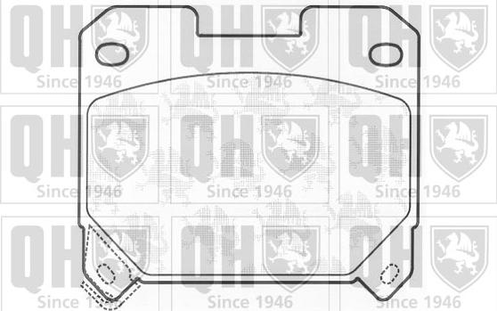 Quinton Hazell BP911 - Тормозные колодки, дисковые, комплект unicars.by