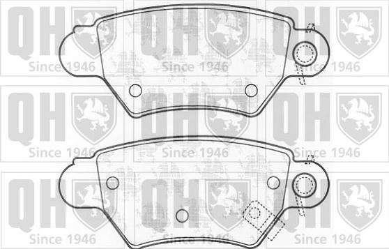 Quinton Hazell BP985 - Тормозные колодки, дисковые, комплект unicars.by