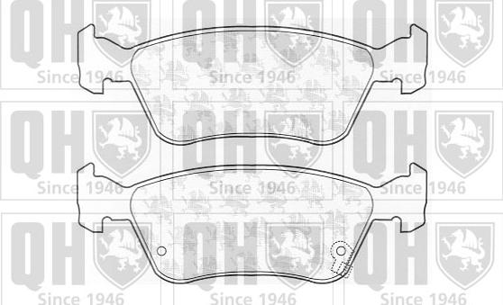 Quinton Hazell BP986 - Тормозные колодки, дисковые, комплект unicars.by