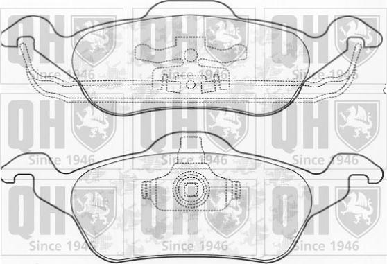 Quinton Hazell BP930 - Тормозные колодки, дисковые, комплект unicars.by