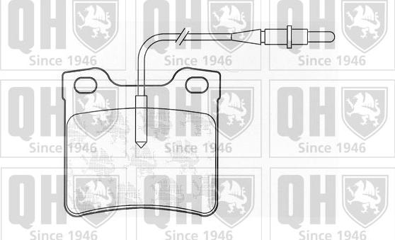 Quinton Hazell BP929 - Тормозные колодки, дисковые, комплект unicars.by