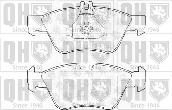 Quinton Hazell BP920 - Тормозные колодки, дисковые, комплект unicars.by