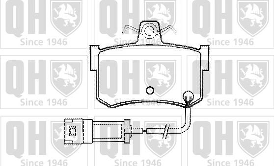 Quinton Hazell BP409 - Тормозные колодки, дисковые, комплект unicars.by