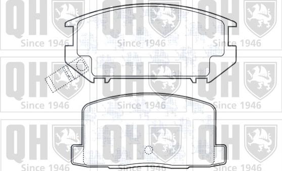 Quinton Hazell BP413 - Тормозные колодки, дисковые, комплект unicars.by