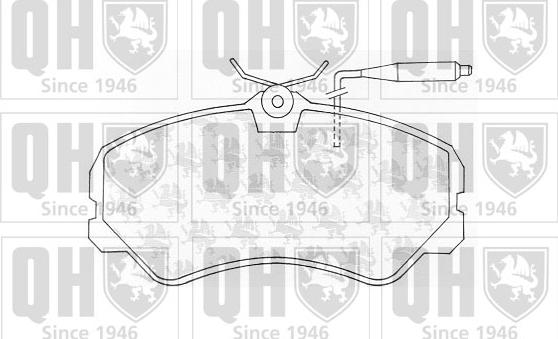 Quinton Hazell BP540 - Тормозные колодки, дисковые, комплект unicars.by