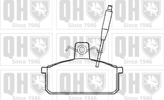 Quinton Hazell BP557 - Тормозные колодки, дисковые, комплект unicars.by