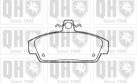 Quinton Hazell BP519 - Тормозные колодки, дисковые, комплект unicars.by