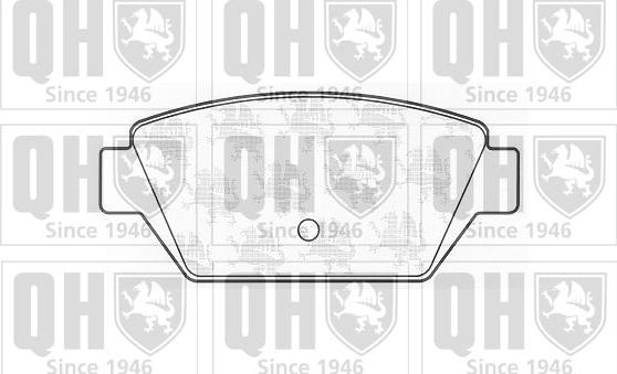 Quinton Hazell BP513 - Тормозные колодки, дисковые, комплект unicars.by