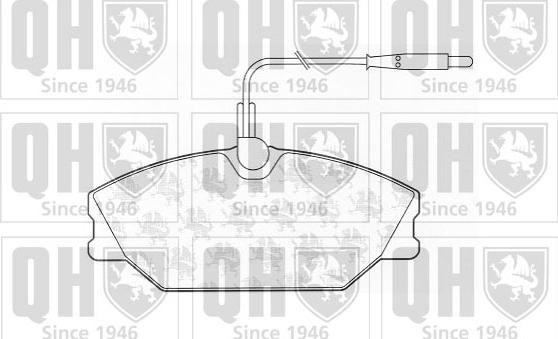 Quinton Hazell BP605 - Тормозные колодки, дисковые, комплект unicars.by