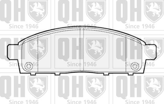 Quinton Hazell BP1565 - Тормозные колодки, дисковые, комплект unicars.by