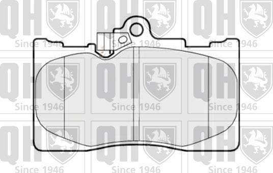 Quinton Hazell BP1519 - Тормозные колодки, дисковые, комплект unicars.by