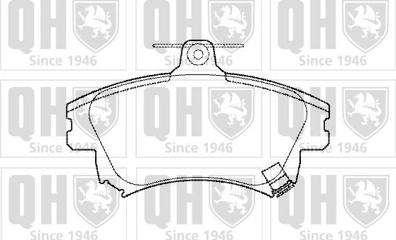 Quinton Hazell BP1099 - Тормозные колодки, дисковые, комплект unicars.by