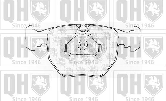 Quinton Hazell BP1052 - Тормозные колодки, дисковые, комплект unicars.by