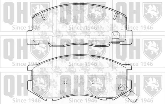 Quinton Hazell BP1195 - Тормозные колодки, дисковые, комплект unicars.by