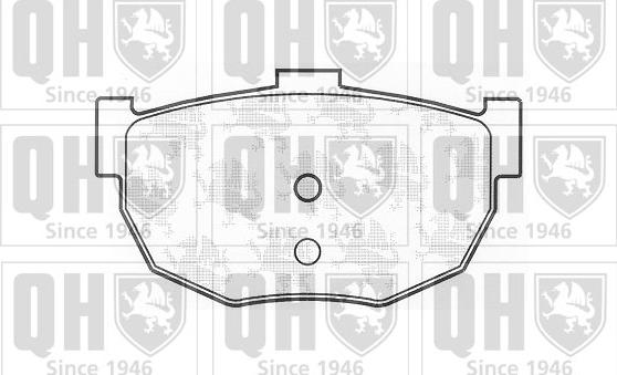 Quinton Hazell BP1154 - Тормозные колодки, дисковые, комплект unicars.by