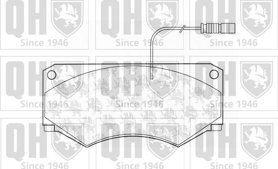 Quinton Hazell BP1153 - Тормозные колодки, дисковые, комплект unicars.by