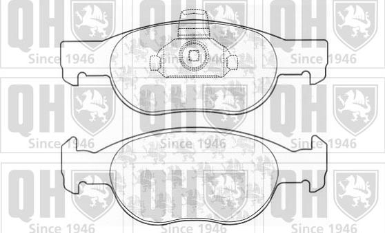 Quinton Hazell BP1131 - Тормозные колодки, дисковые, комплект unicars.by