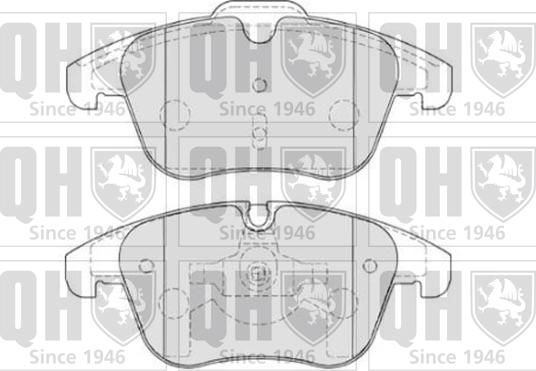 Quinton Hazell BP1809 - Тормозные колодки, дисковые, комплект unicars.by