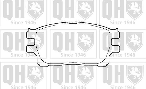 Quinton Hazell BP1393 - Тормозные колодки, дисковые, комплект unicars.by