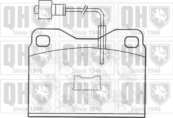 Quinton Hazell BP137 - Тормозные колодки, дисковые, комплект unicars.by