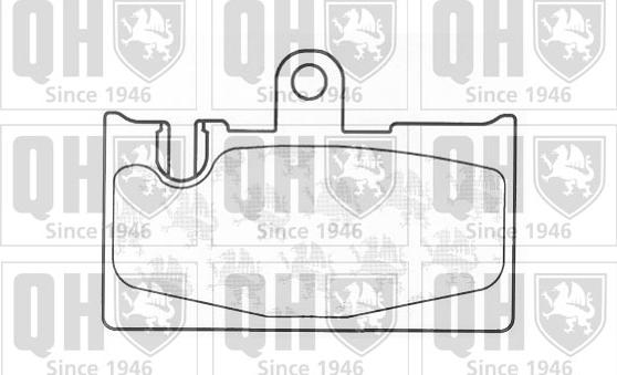 Quinton Hazell BP1296 - Тормозные колодки, дисковые, комплект unicars.by