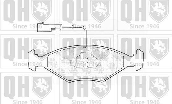 Quinton Hazell BP1213 - Тормозные колодки, дисковые, комплект unicars.by