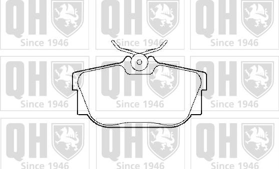 Quinton Hazell BP1284 - Тормозные колодки, дисковые, комплект unicars.by