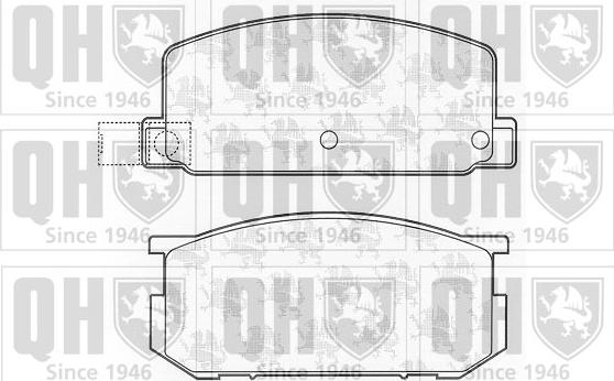 Quinton Hazell BP341 - Тормозные колодки, дисковые, комплект unicars.by