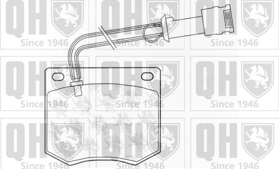 Quinton Hazell BP219 - Тормозные колодки, дисковые, комплект unicars.by