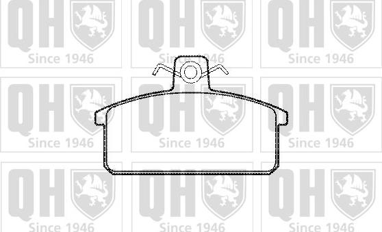 Quinton Hazell BP270 - Тормозные колодки, дисковые, комплект unicars.by