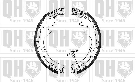 Quinton Hazell BS925 - Комплект тормозных колодок, барабанные unicars.by