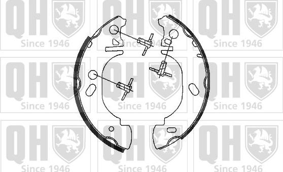 Quinton Hazell BS920 - Комплект тормозных колодок, барабанные unicars.by