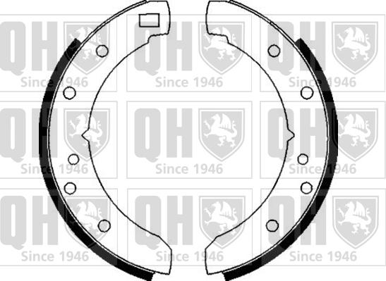 Quinton Hazell BS512 - Комплект тормозных колодок, барабанные unicars.by
