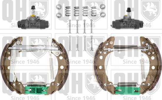 Quinton Hazell BS629K3 - Комплект тормозных колодок, барабанные unicars.by