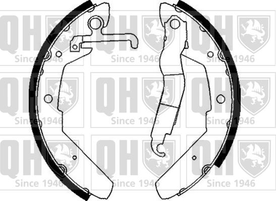 Quinton Hazell BS679 - Комплект тормозных колодок, барабанные unicars.by