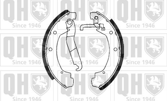 Quinton Hazell BS1059 - Комплект тормозных колодок, барабанные unicars.by