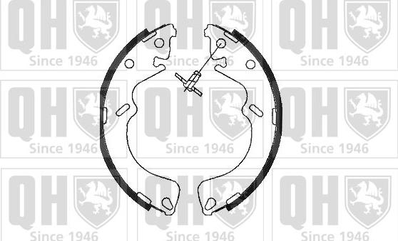 Quinton Hazell BS1086 - Комплект тормозных колодок, барабанные unicars.by