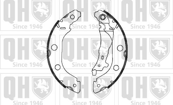 Quinton Hazell BS1033 - Комплект тормозных колодок, барабанные unicars.by